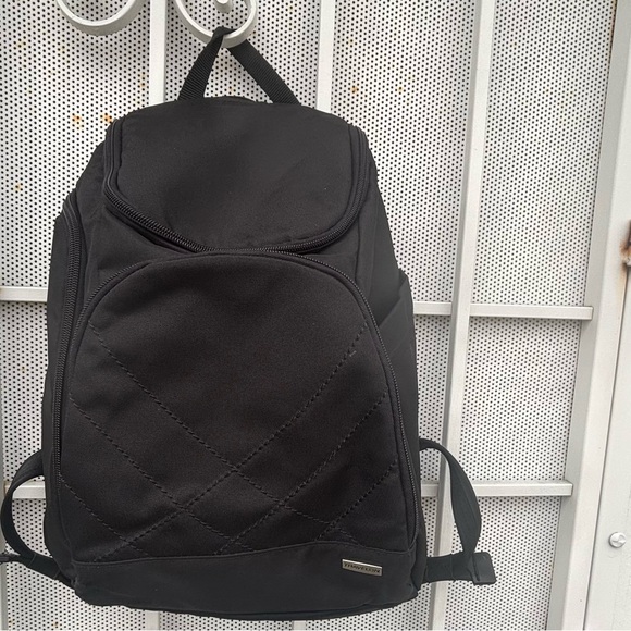 Travelon Anti Theft Classic Backpack lots of inside storage 12X16X5 black - Picture 1 of 11